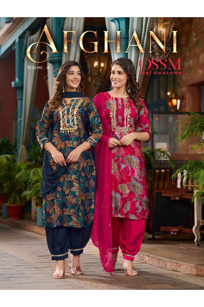 Ossm Afghani Vol-3 Premium Designs Afghani Style Kurtis Festive Collection