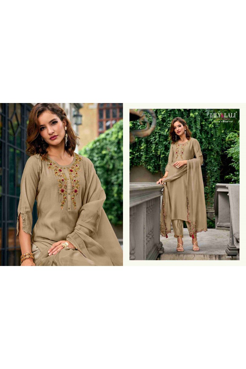 Lily & Lali Afghani Silk Exclusive Premium Ready Made Kurtis Collection