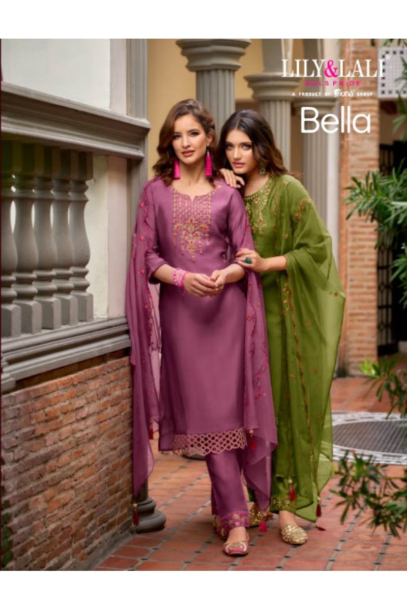 Lily & Lali Bella Premium Ready Made Kurti With Bottom Collection