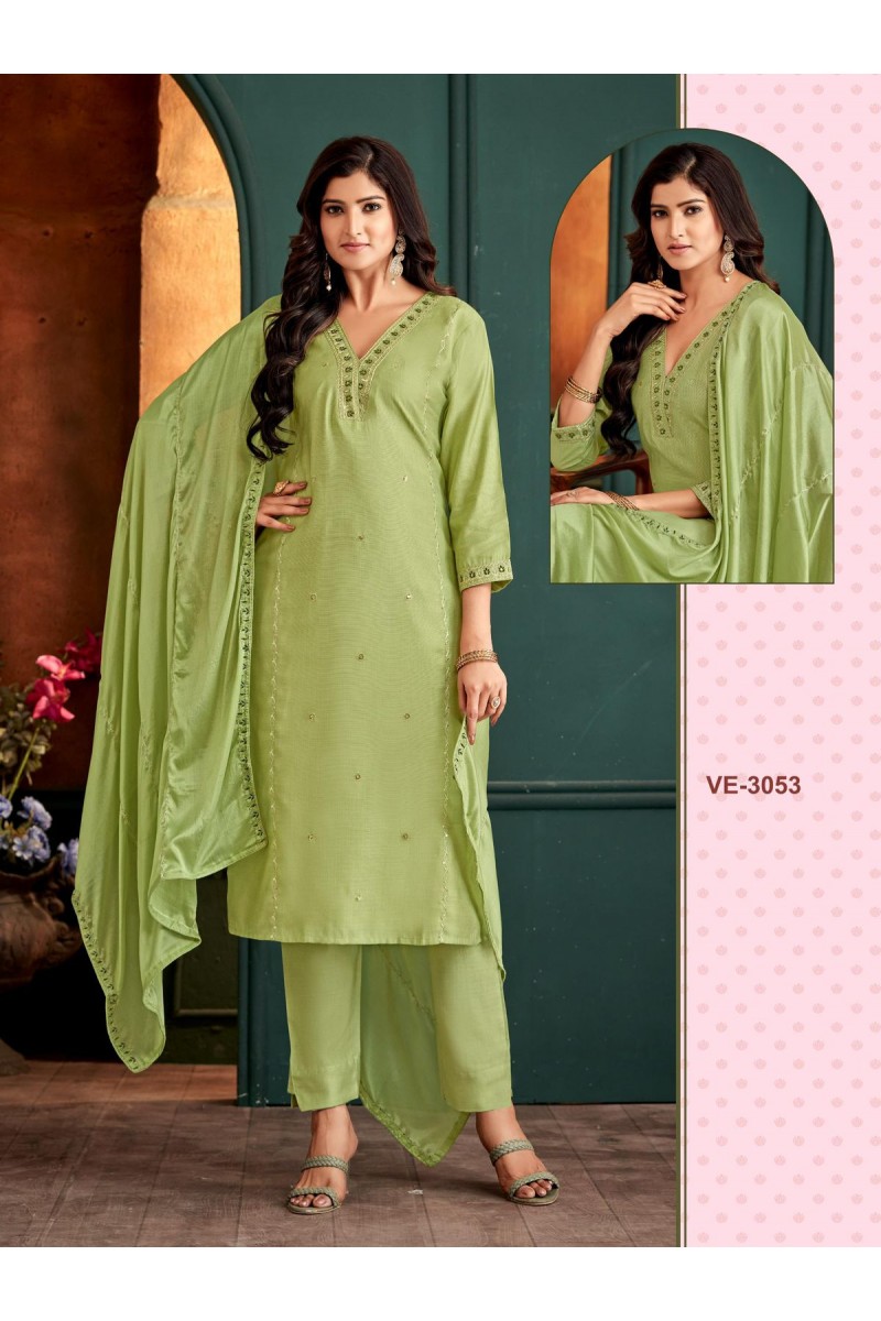 Ladies Flavour D.No-3053 Rayon With Embroidery Work Readymade Kurtis