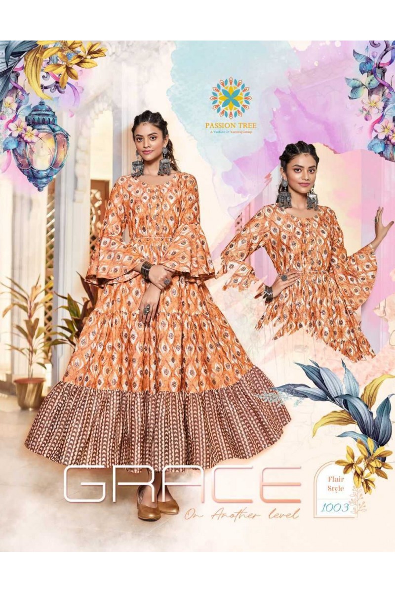 Passion Tree Flair Style Vol-1 Capsule Prints Fancy Gowns Catalogue Set