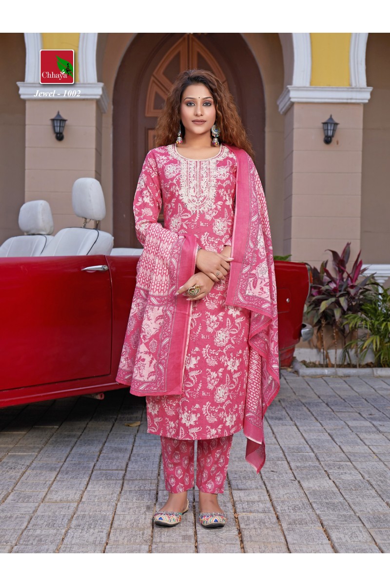 Chhaya Jewel Wholesale Designer Cotton Printed Kurtis Manufacturer