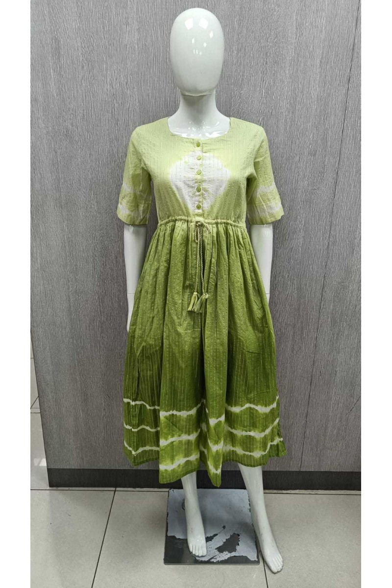 FF John Anarkali-3 Designer Printed Cotton Anarkali Combo Set Garment