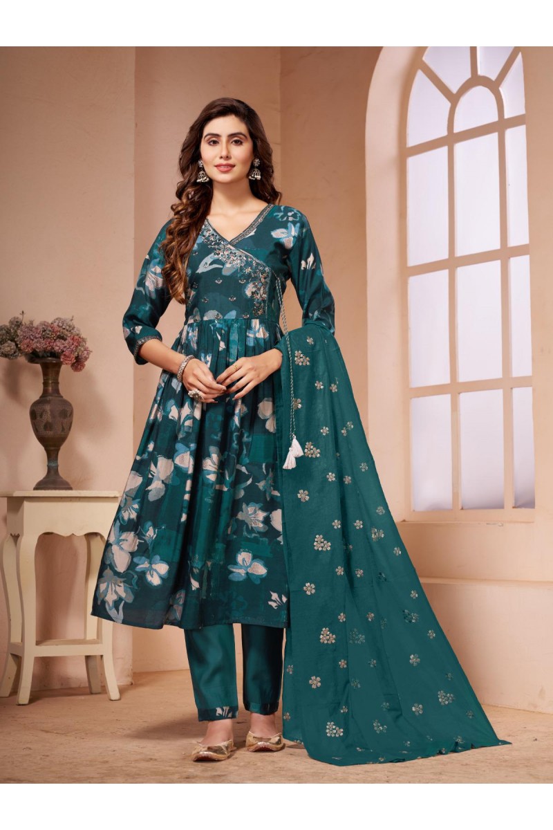 KS-1024 Wholesale Muslin Designer  Readymade Combo Set Kurtis Set