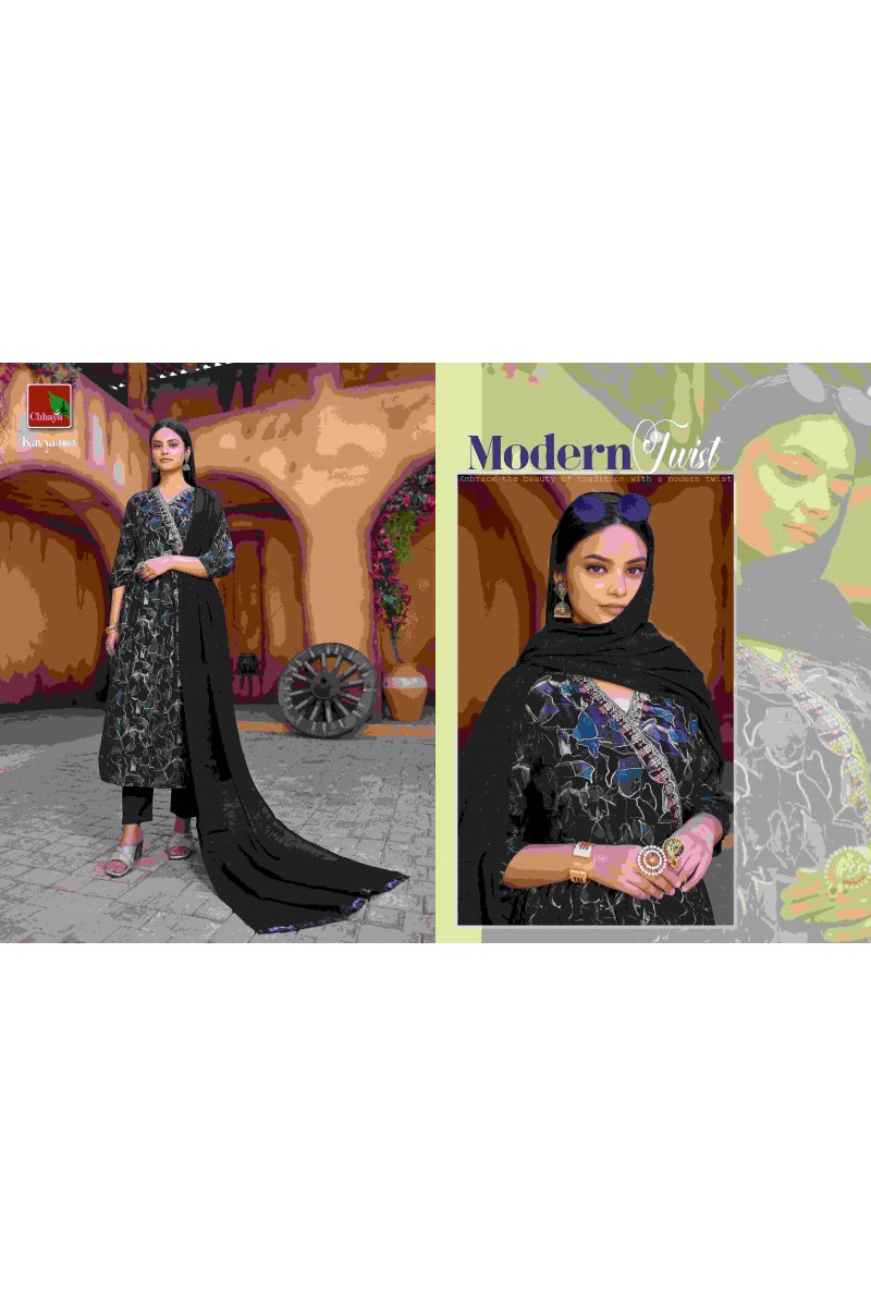 Chhaya Kavya Wholesale Heavy Rayon Foil Print Latest Kurti Designs