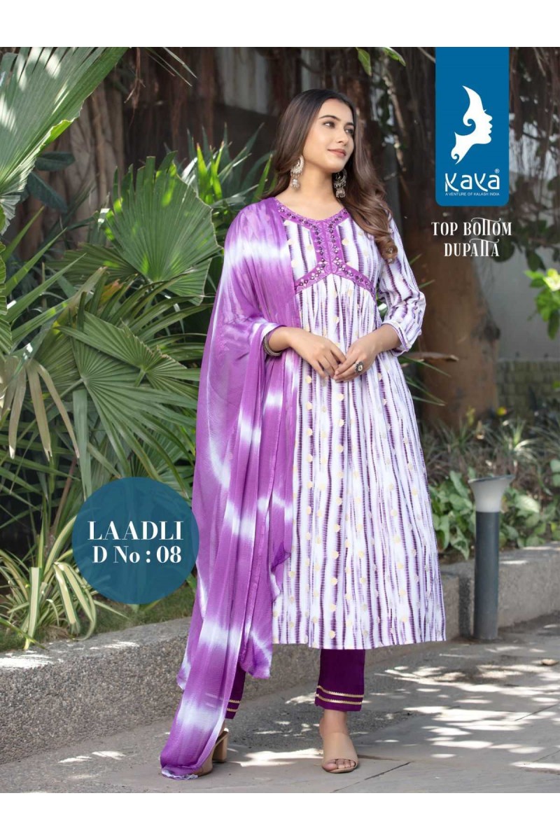 Kaya Laadli Branded Rayon Prints Kurti Catalog Set Manufacturer
