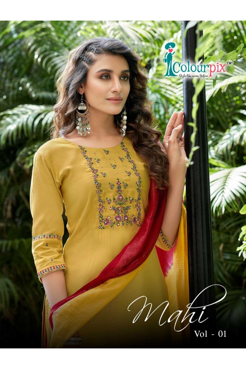 Colourpix Mahi Vol-1 Straight Wholesale Rayon Kurti Catalogue