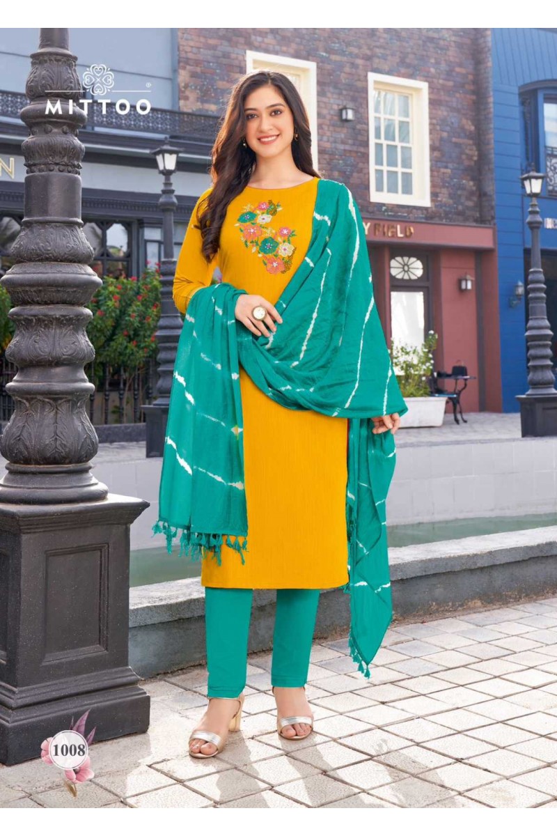 Mittoo Mahima Vol-2 Exclusive Kurti Bottom Dupatta Set New Designs