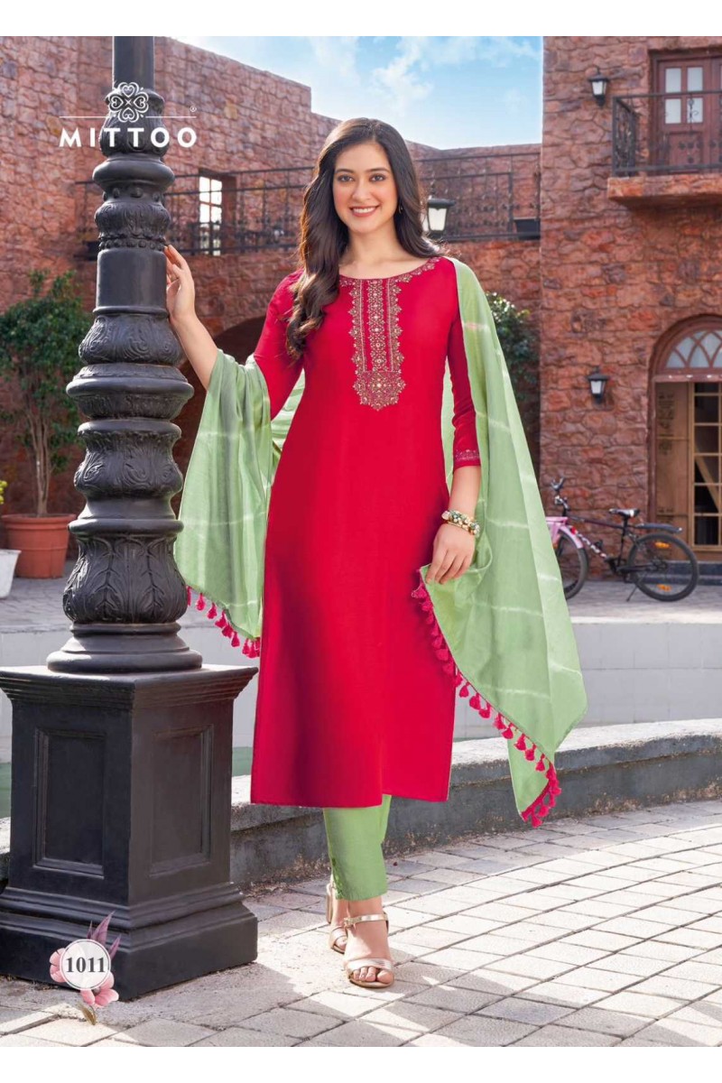 Mittoo Mahima Vol-2 Exclusive Kurti Bottom Dupatta Set New Designs