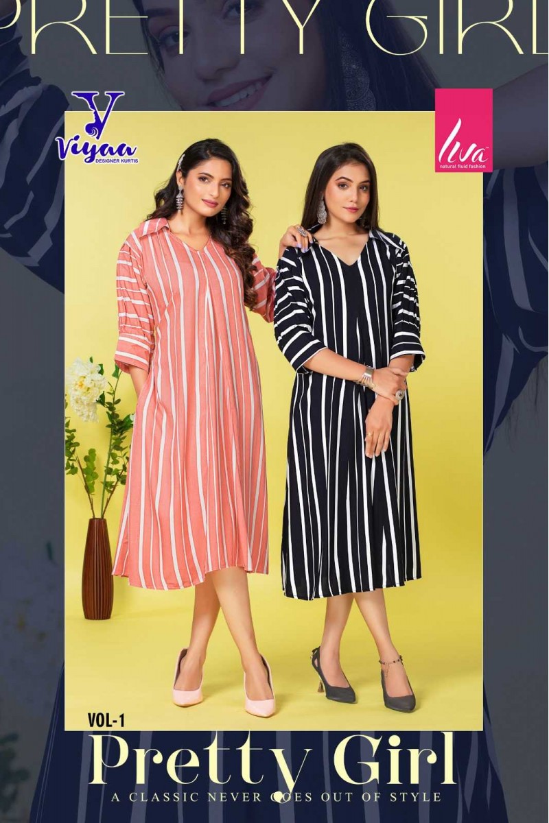 Viyaa Designer Pretty Vol-1 New Launch Designer Kurtis Set Supplier