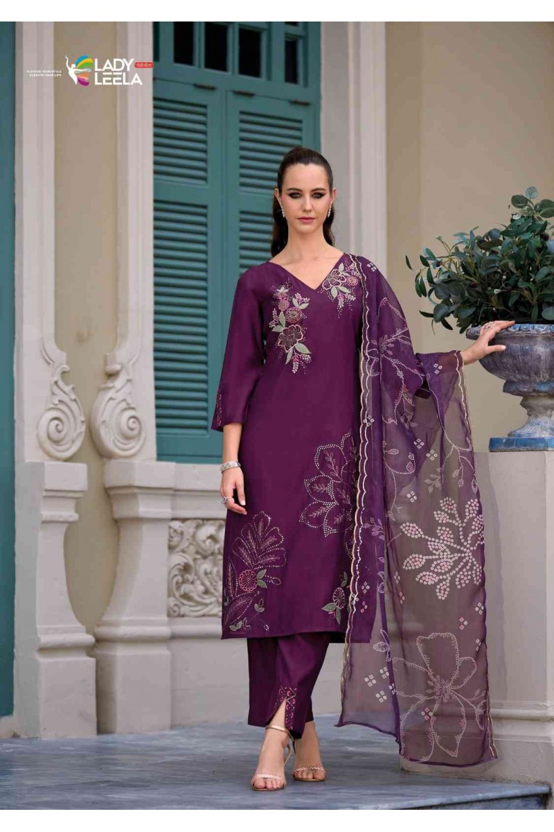 Lily & Lali Rabya Designer Kurti Pant With Dupatta Latest Kurtis Catalogue