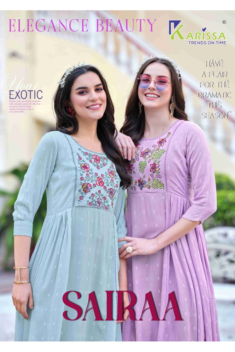 Karissa Sairaa Wholesale Readymade Designer Women's Wear Kurtis