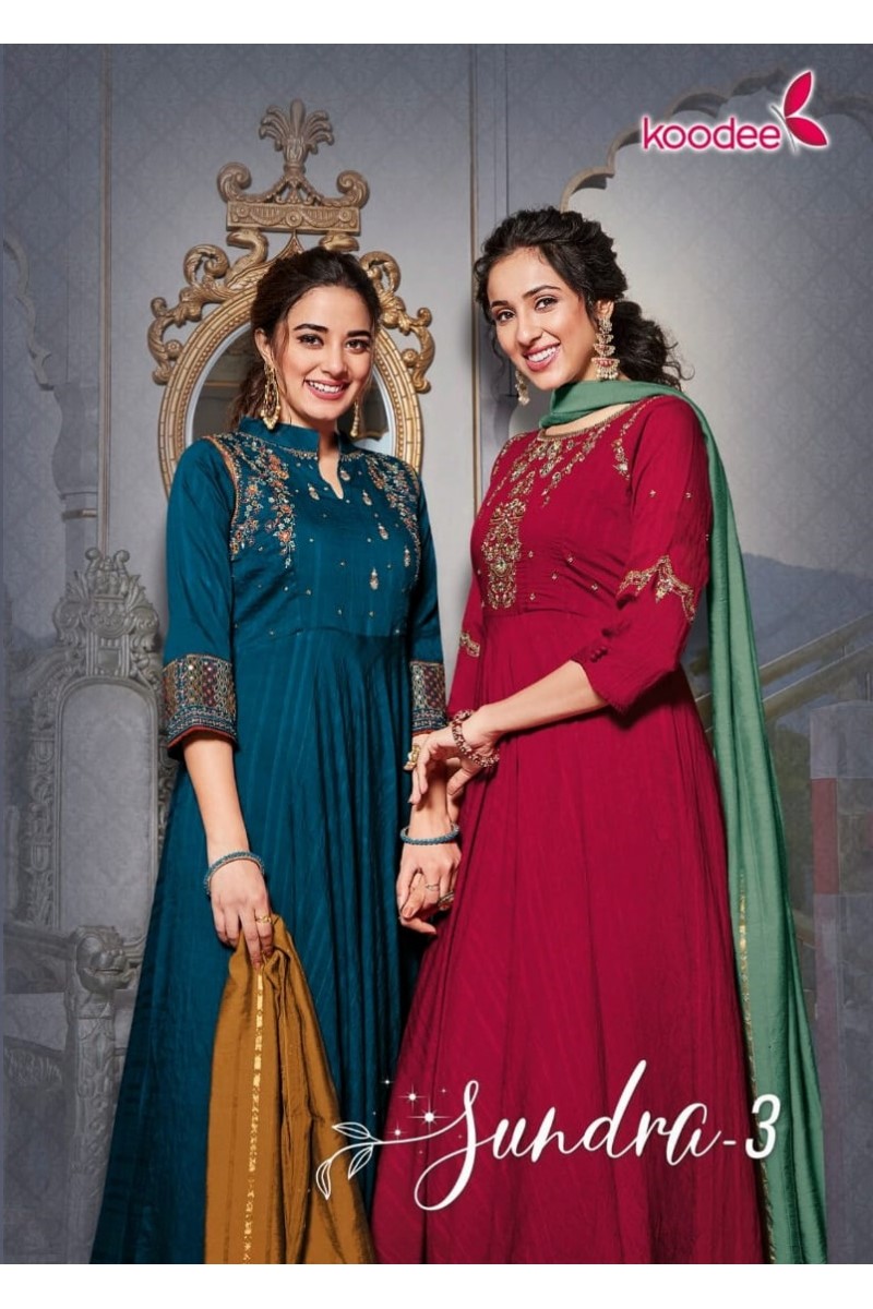 Koodee Sundra Vol-3 Women's Wear Viscose Wedding Gowns Wholesale