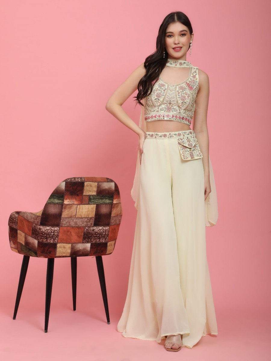 Amoha Trendz C324-2 Party Wear Readymade Crop Top Collection