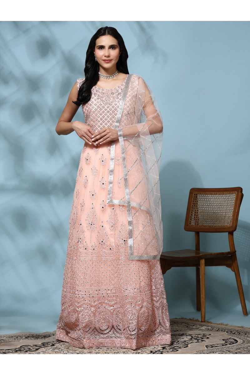 Amoha Trendz D.No-G369-C Wedding Wear Anarkali Style Women's Gowns