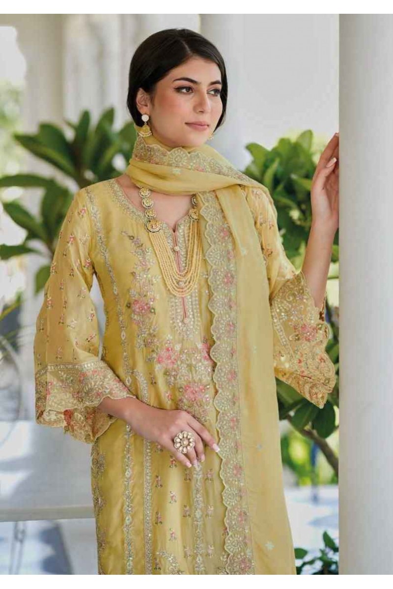 Zaveri Aanaya Organza Designer Ready Made Salwar Suits Collection