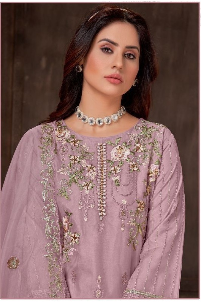 Fepic D.No-657 Organza Pakistani Full Stiched Salwar Suits Wholesale