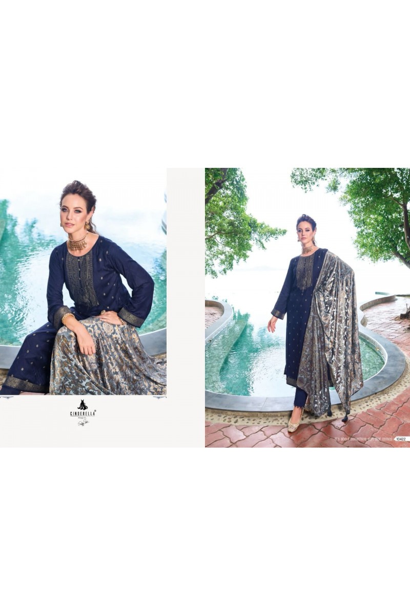 Cinderella Gullbano Vol 2 Festive Wear Jacquard Pashmina Suit Catalog Dealer