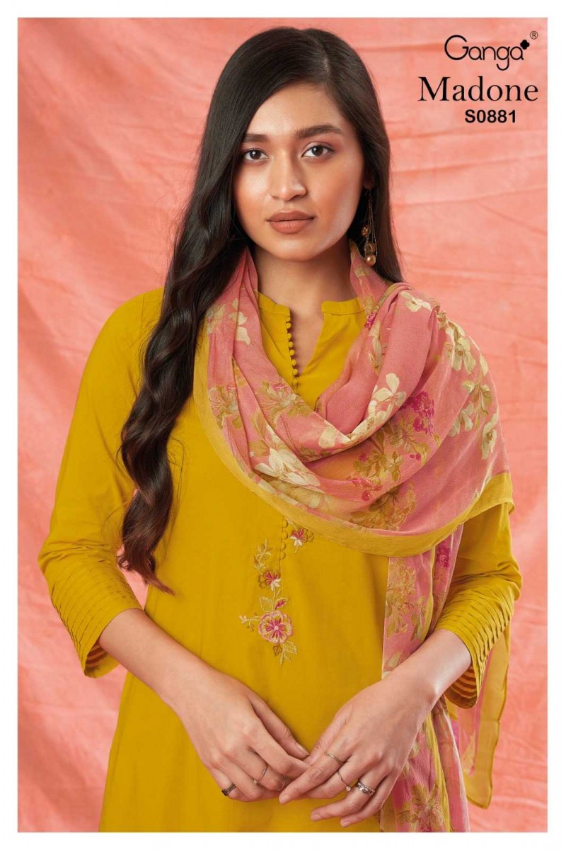 Ganga Madone Premium Cotton Ethnic Designs Ladies Suit Supplier