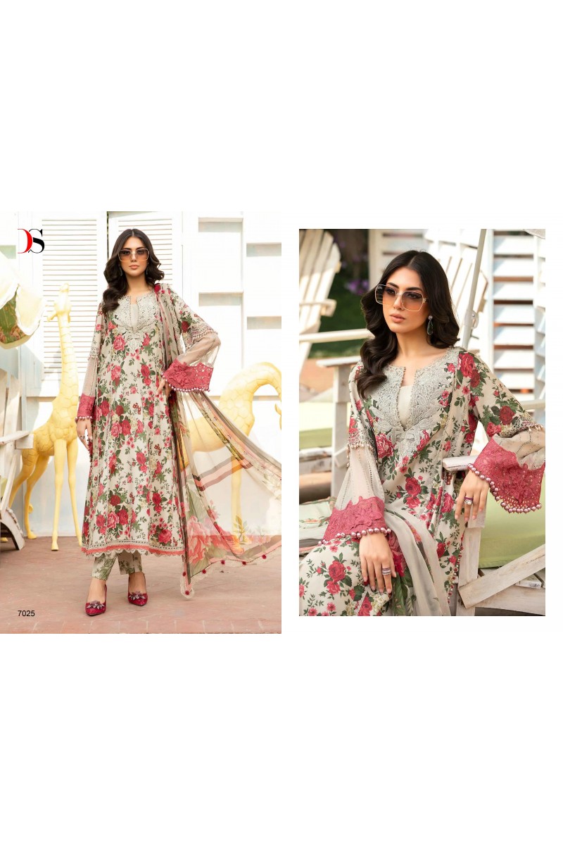 Deepsy Suits By Maria B MPrint 24 Vol-2 Cotton Dupatta Pakistani Suit