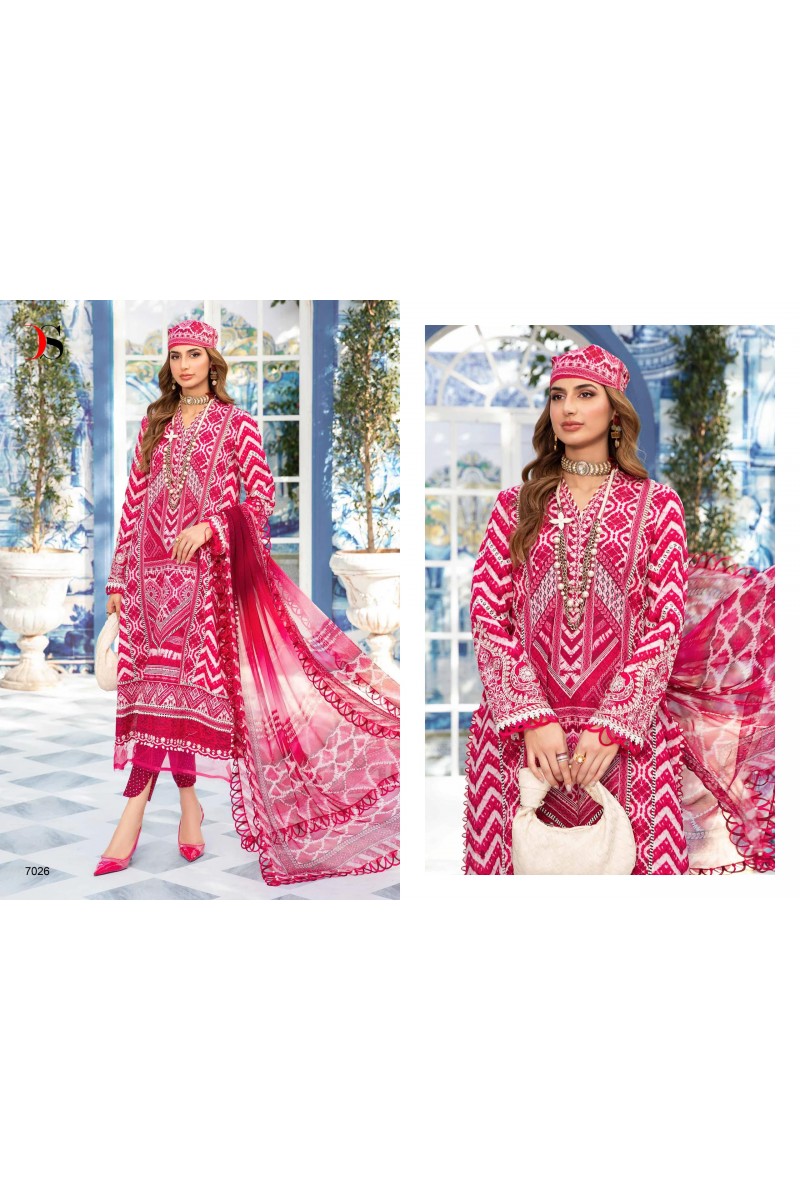 Deepsy Suits By Maria B MPrint 24 Vol-2 Cotton Dupatta Pakistani Suit