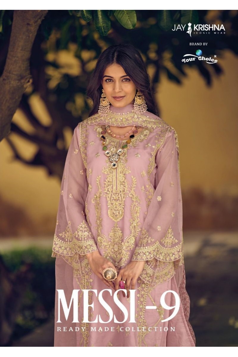 Your Choice Present Messi Vol-9 Readymade Designer Suits Wholesaler