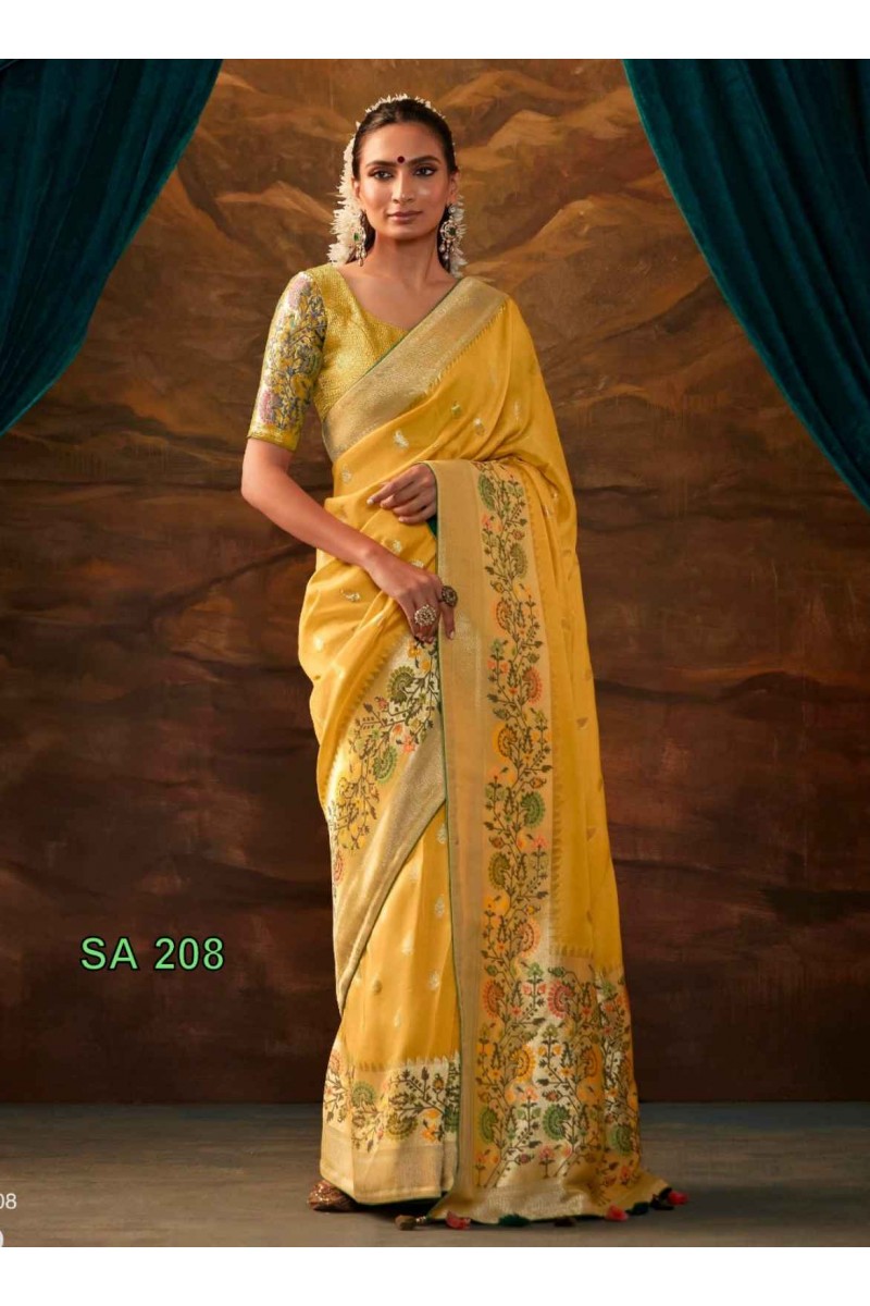 Kimora Sakhi-208 Trendy Traditional Wedding Wear Single Sarees