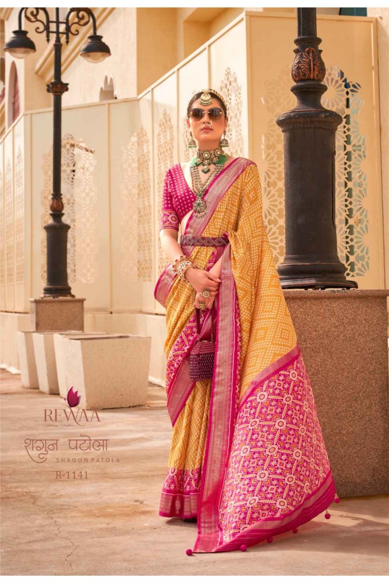 Rewaa Shagun Patola-1141 Occasion Wear Patola Saree Designs