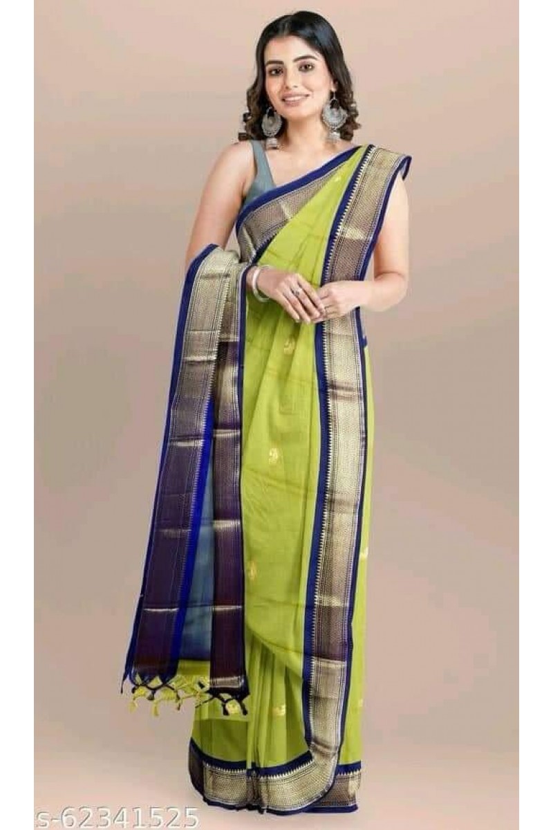 WA-0008 Cotton Silk Women Wear Casual Latest New Designs Saree