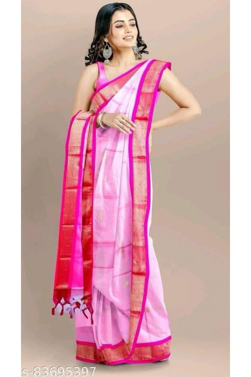 WA-0009 Cotton Silk Women Wear Casual Latest New Designs Saree