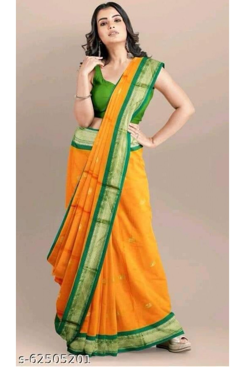 WA-0013 Cotton Silk Women Wear Casual Latest New Designs Saree