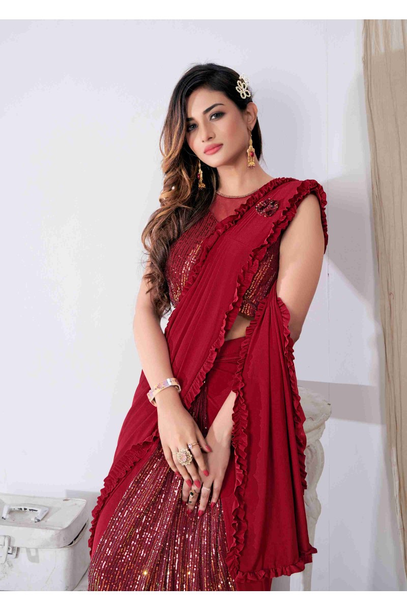 Amoha Trendz D.No-101790-A Ready To Wear Fancy Saree Collection