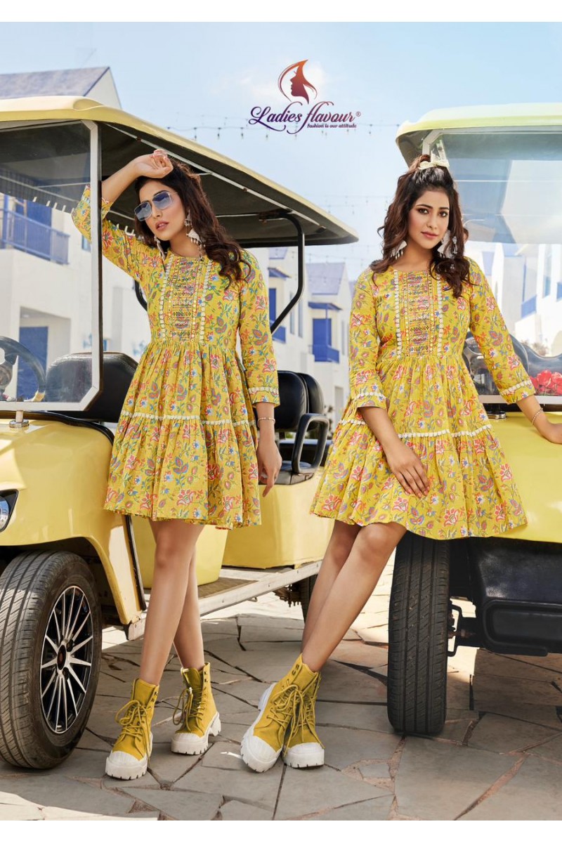 Ladies Flavour Aeliza Vol-1 Western Wear Tunic Catalog Set Garment