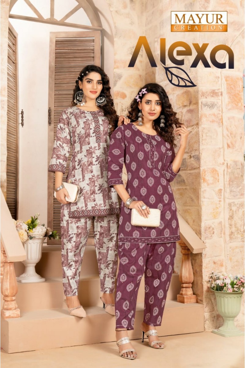 Mayur Creation Alexa Vol-1 Western Wear Co-Ord Wholesale Catalogue