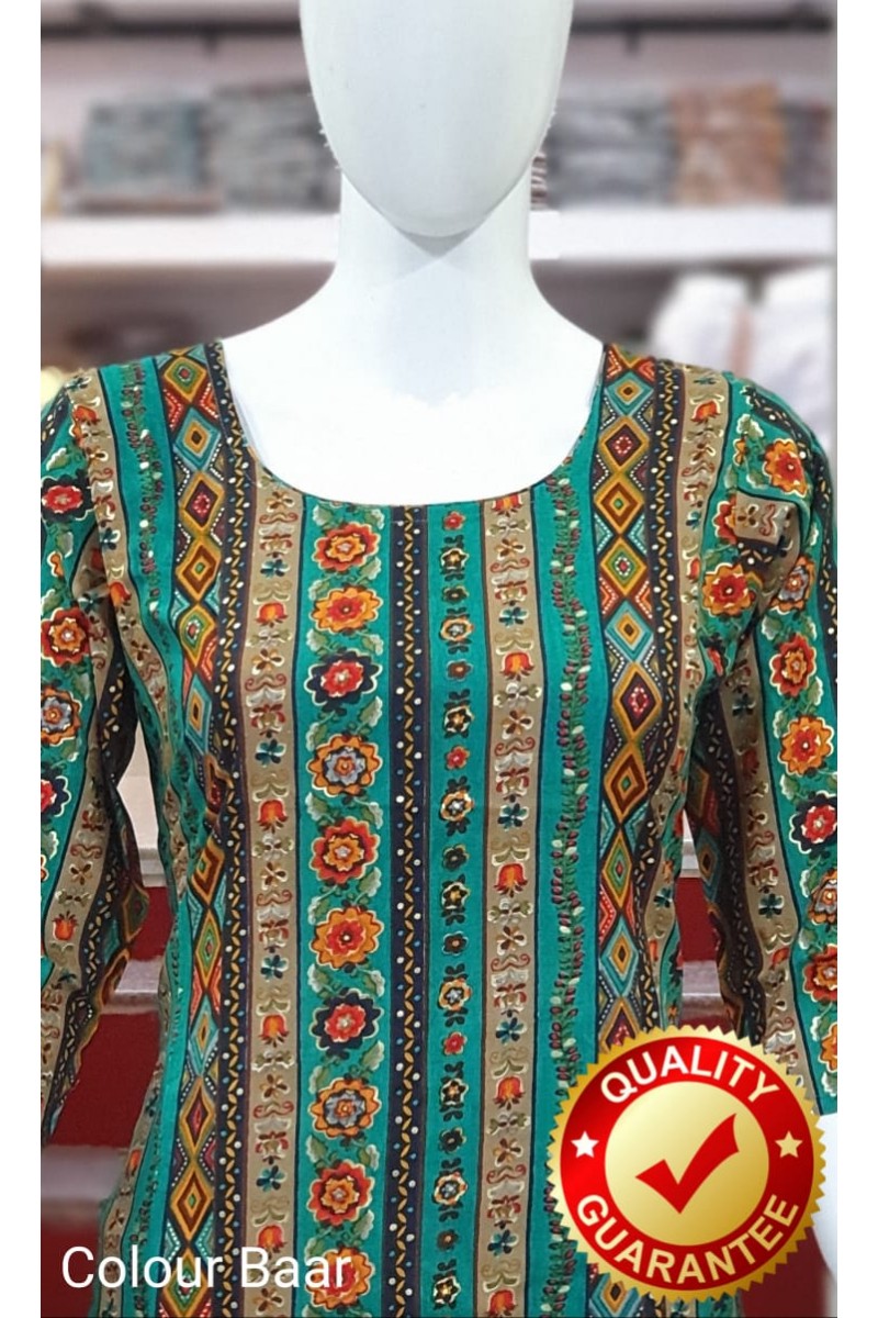 FF Colour Baar Fancy Printed Western Rayon Short Top Collection