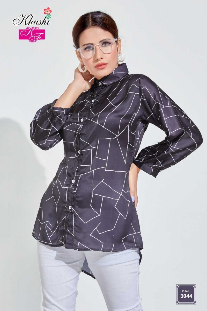 Khushi KF D.No-3044 Office Wear Western Wear Top Set Catalogue Set