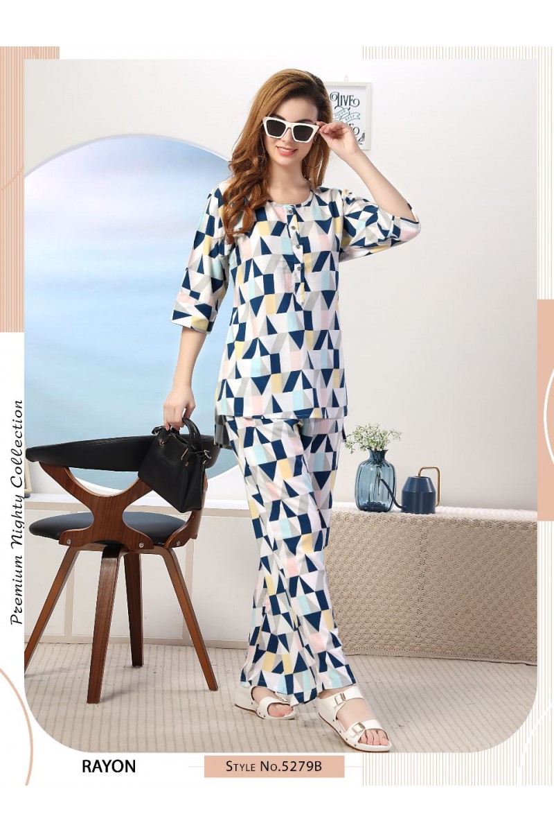 D.No-5279-B Western Wear Tunic Co-Ord Designer Catalogue Set