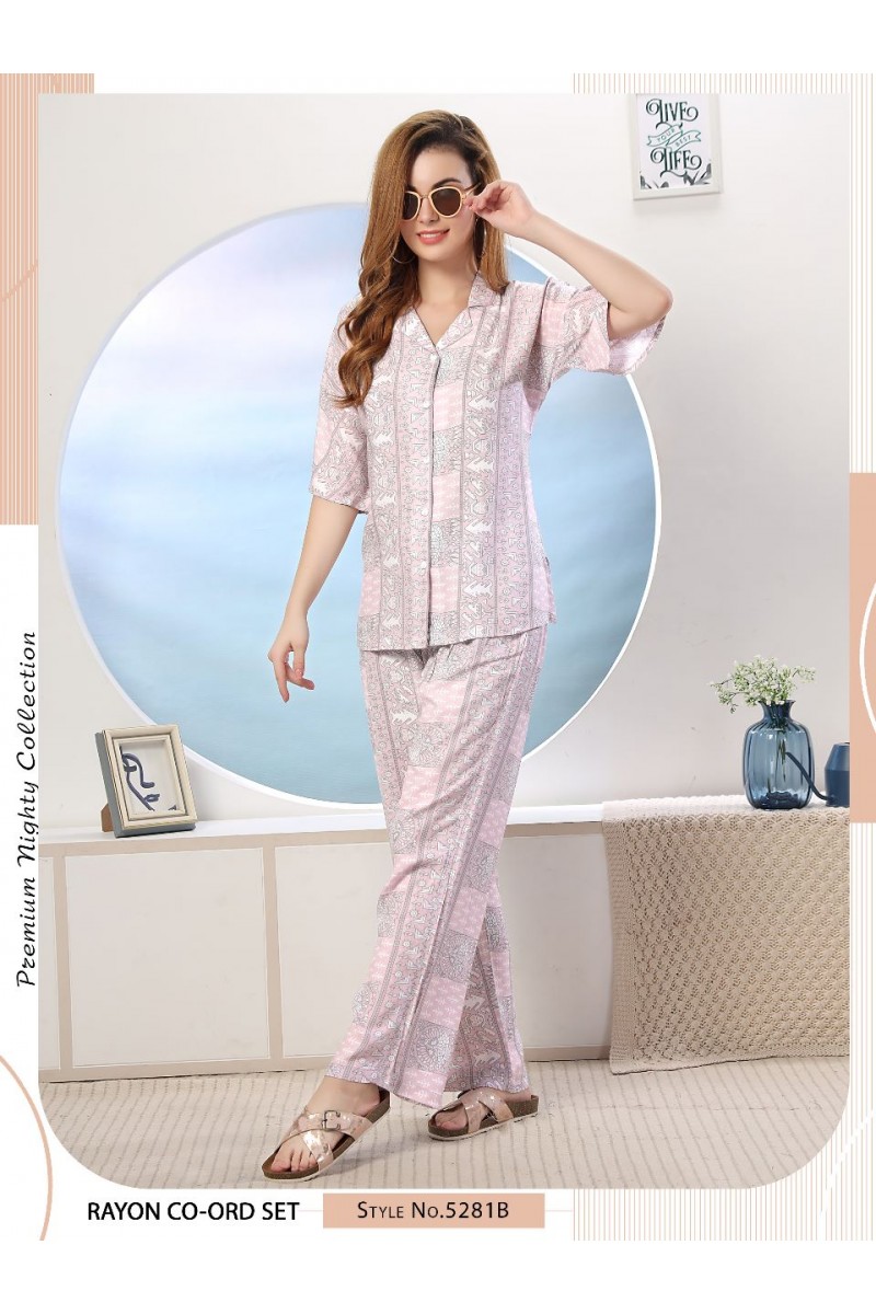 D.No-5281-B Western Wear Tunic Co-Ord Designer Catalogue Set