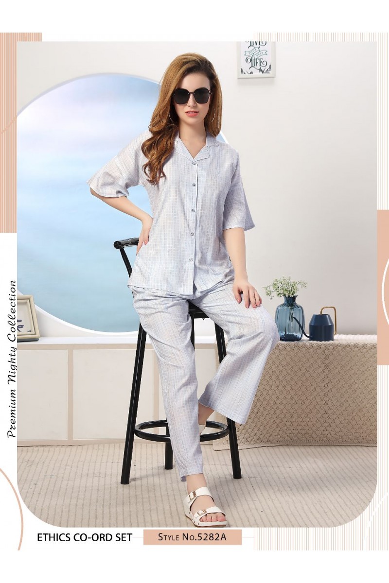 D.No-5282-A Western Wear Tunic Co-Ord Designer Catalogue Set