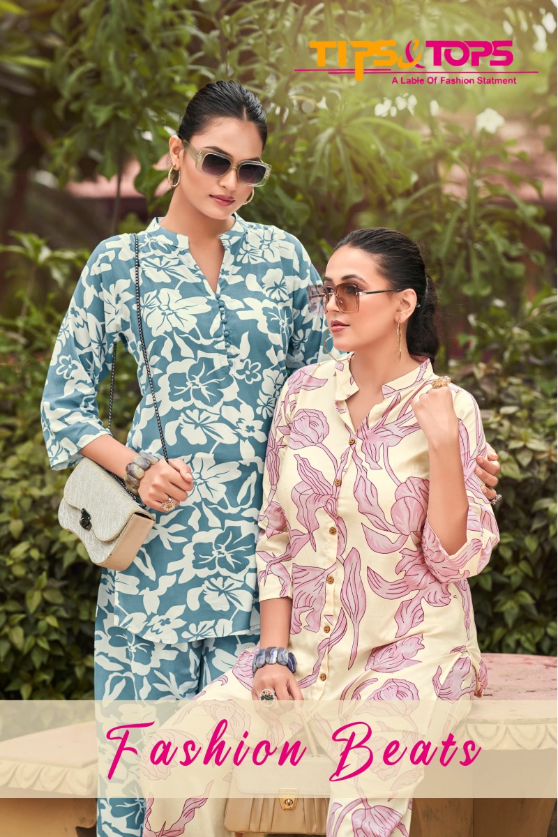 Tips & Tops Fashion Beats Designer Western Wear Stylish Cord Set Wholesaler