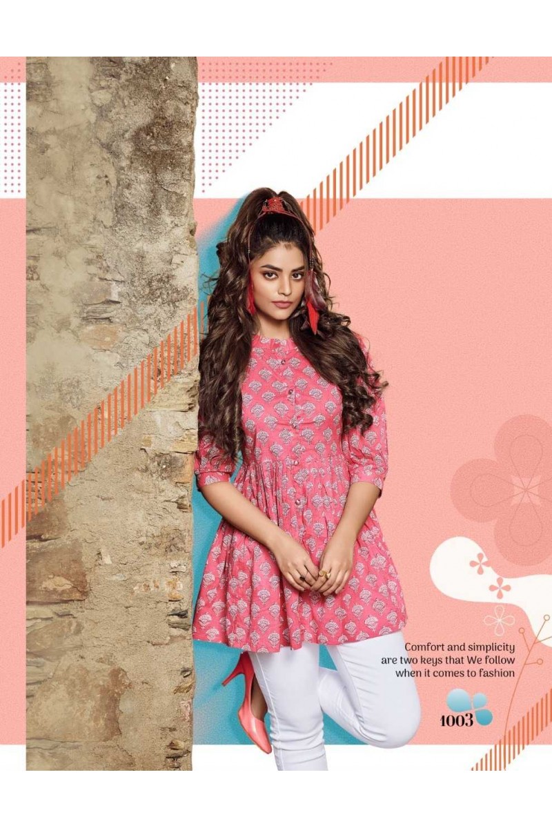 Passion Tree Flair Cotton Vol-1 Western Wear Tunic Top Catalogue Set