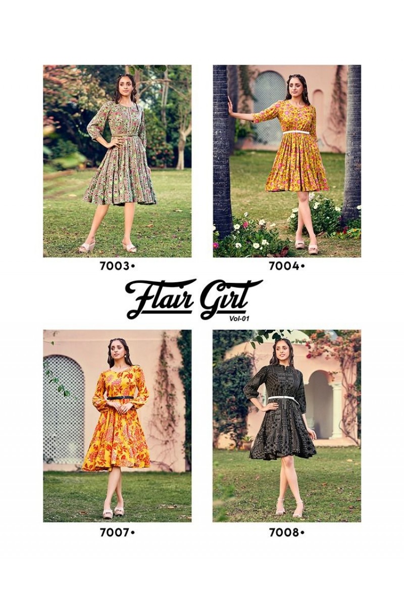Passion Tree Flair Girl Vol-1 Designer Women Wear Tunic Catalogue Set