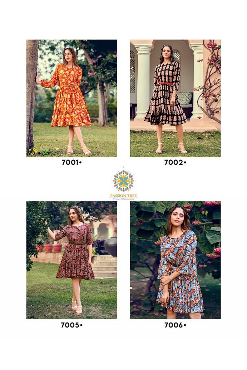 Passion Tree Flair Girl Vol-1 Designer Women Wear Tunic Catalogue Set