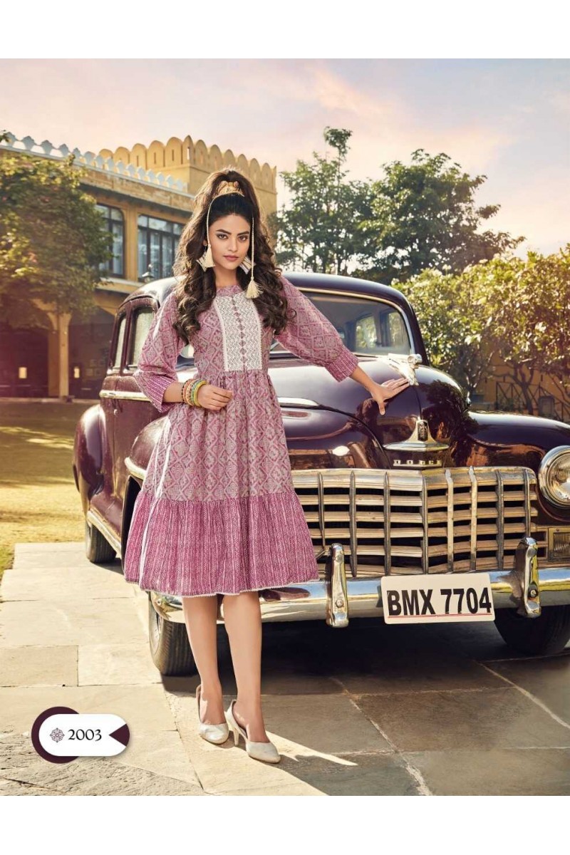 Passion Tree Flair Talk Vol-2 Cotton Tunic Top Catalogue Set Garment