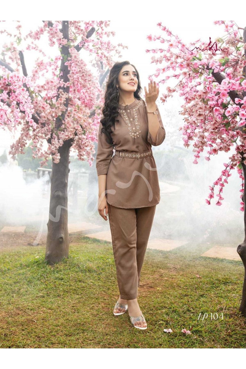 Mayur Luxury Pret Designer Handwork Indo-Western Co-Ord Set