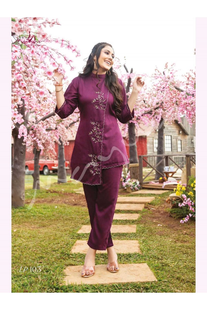Mayur Luxury Pret Designer Handwork Indo-Western Co-Ord Set