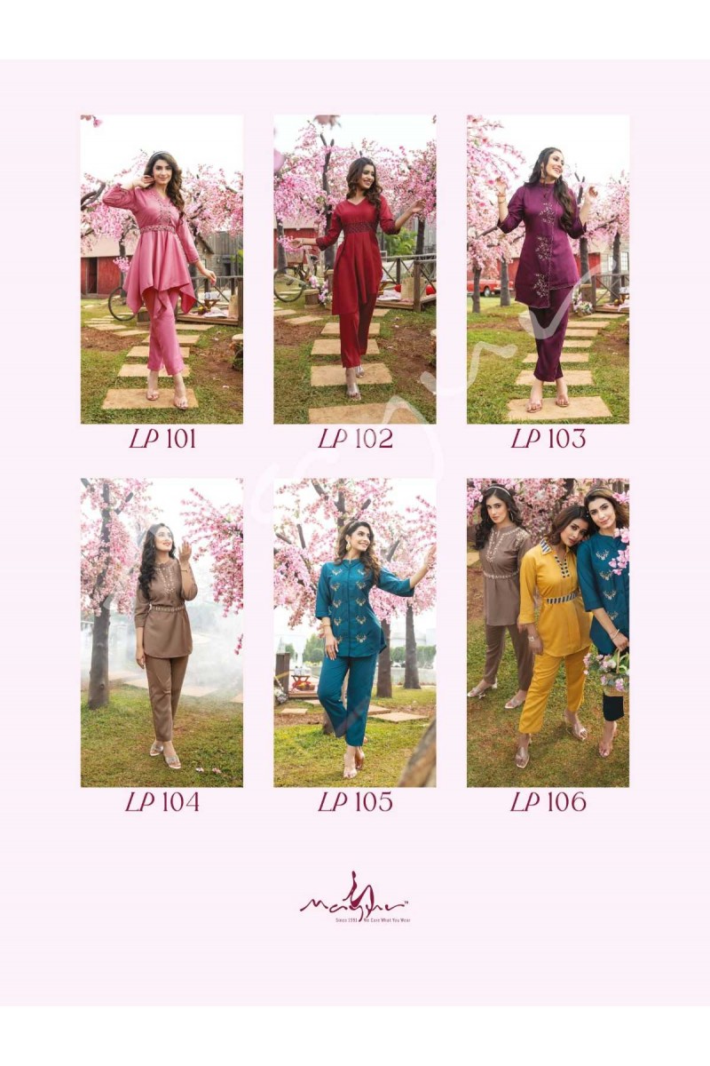 Mayur Luxury Pret Designer Handwork Indo-Western Co-Ord Set