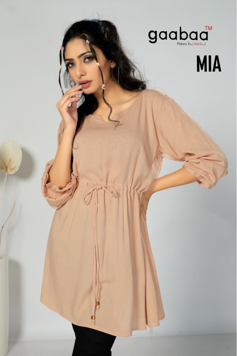 Gaabaa Mia-2 Rayon Print Ethnic Wear Western Tunic Set New Arrivals