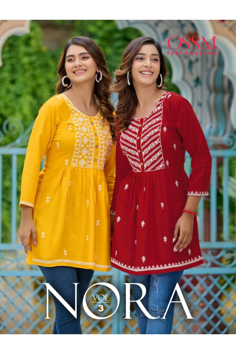 Ossm Nora Vol-3 Western Wear Short Designer Tops Set Manufacturer