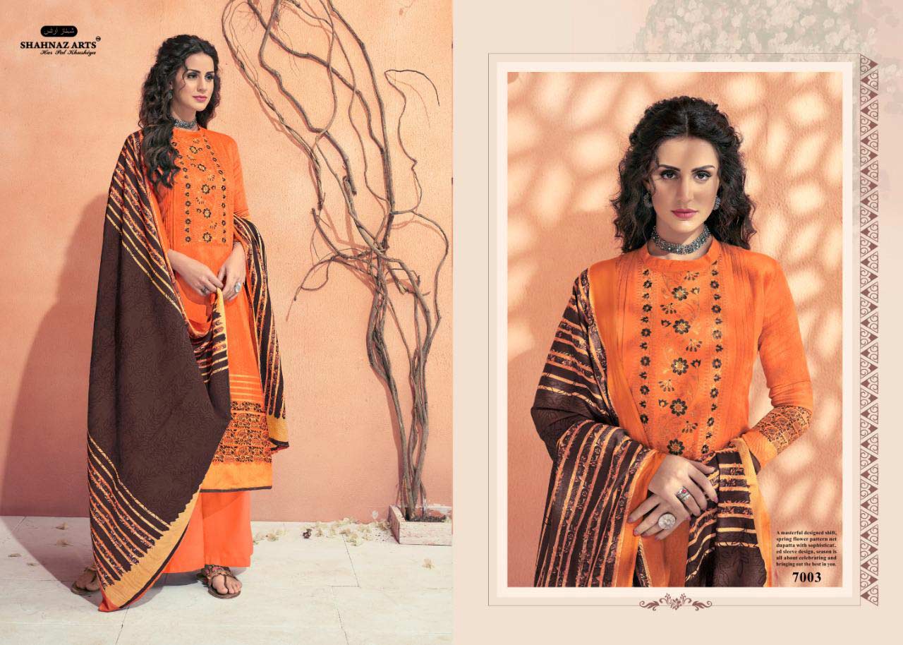 Avnoor By Shahnaz Arts Cotton Print With Embroidery Dress Materials Avnoor By Shahnaz Arts Cotton Print With Embroidery Dress Materials